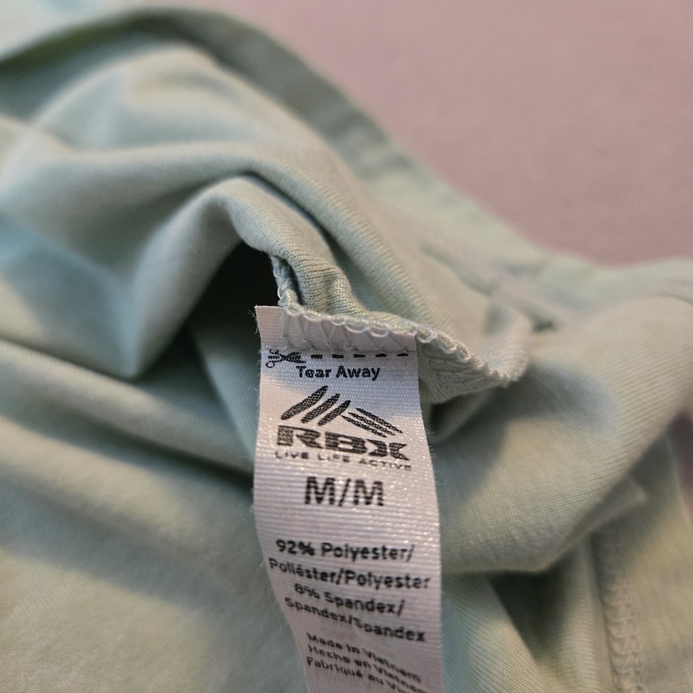 RBX‎ Women's XL V Neck T shirts Poly/Spandex Light Green Short Sleeve - Picture 11 of 11